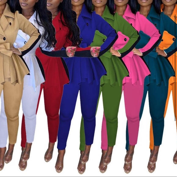 Trendy White 2pc Set - Picture 2 of 6